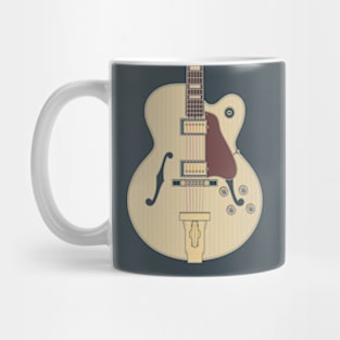 Vintage Single Cut Hollow Body Guitar Mug